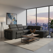 Positano Microfiber Sectional Sofa