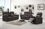 Sofa Set Recliner Brown Leather Match- IF 8140