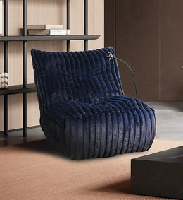 Recliner Chair with Cell Phone Holder - Blue IF 6306