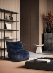 Recliner Chair with Cell Phone Holder - Blue IF 6306