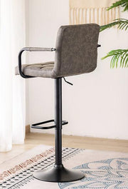 Grey & Black PU Upholstered Bar Stools - ST-7705-7706