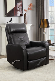 Recliner Chair Blackberry Leather - IF 6332