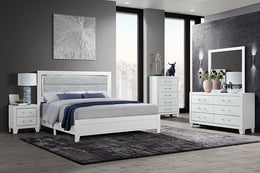 Lucia-White Bedroom Set